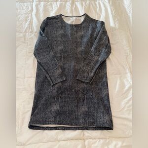 lululemon athletica Charcoal Heather Long Sleeve Midi Dress